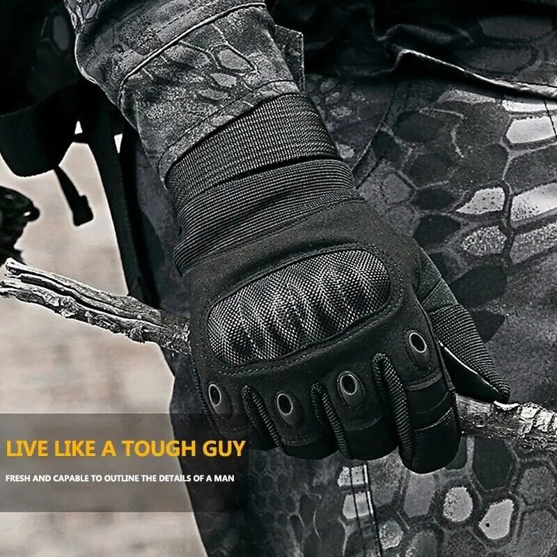 Tactical Motorcycle Motocross Full Finger Gloves Motorbike Riding Racing Mittens