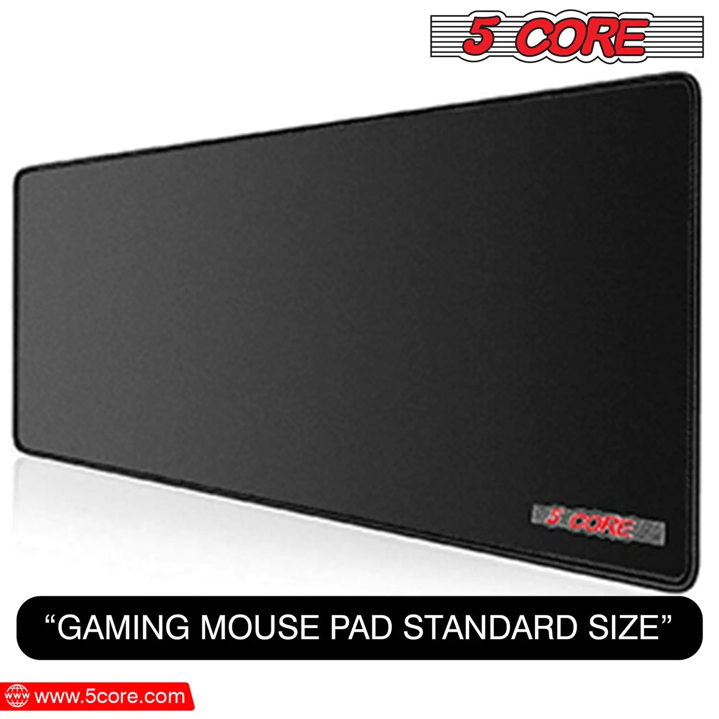 5Core Large Gaming Mouse Pad Extended Mouse Mat with Stitched Edges Durable Non-Slip Rubber Base