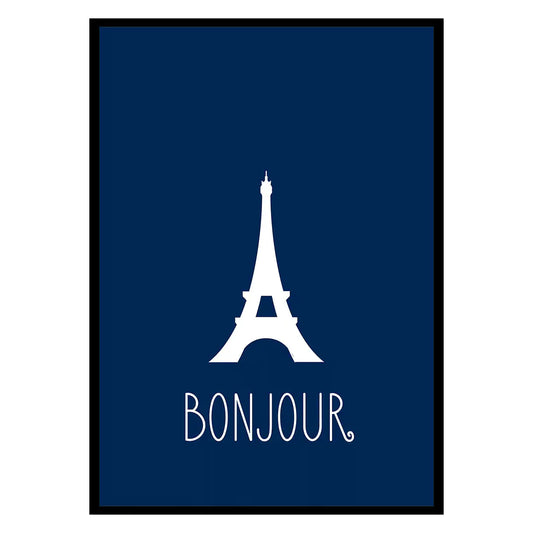 Bonjour Paris Poster