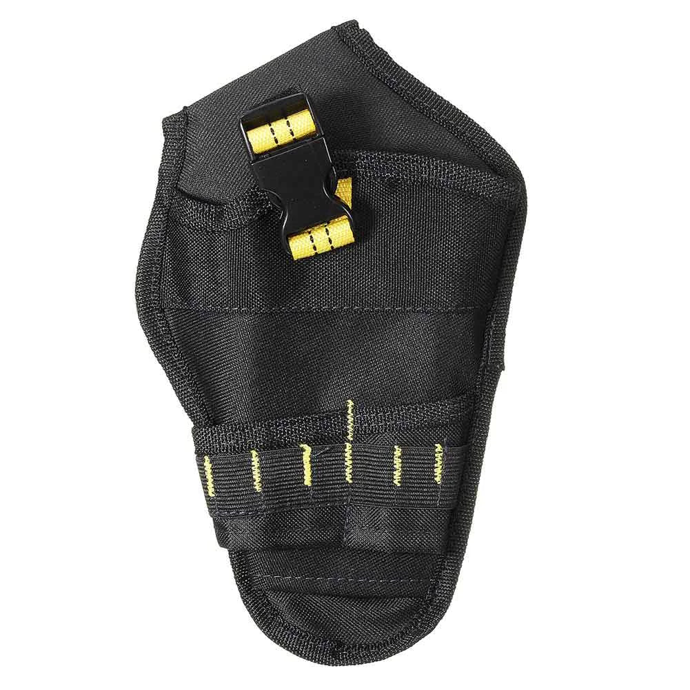 Heavy Duty Drill Holster Tool Belt Pouch Bit Holder Hanging Waist Bag Drill Tool